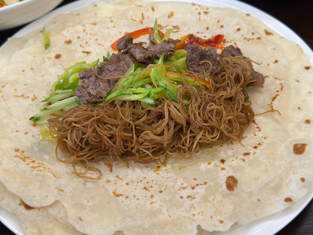 高含水、纯烫面、好操作、特柔软春饼单饼水烙馍