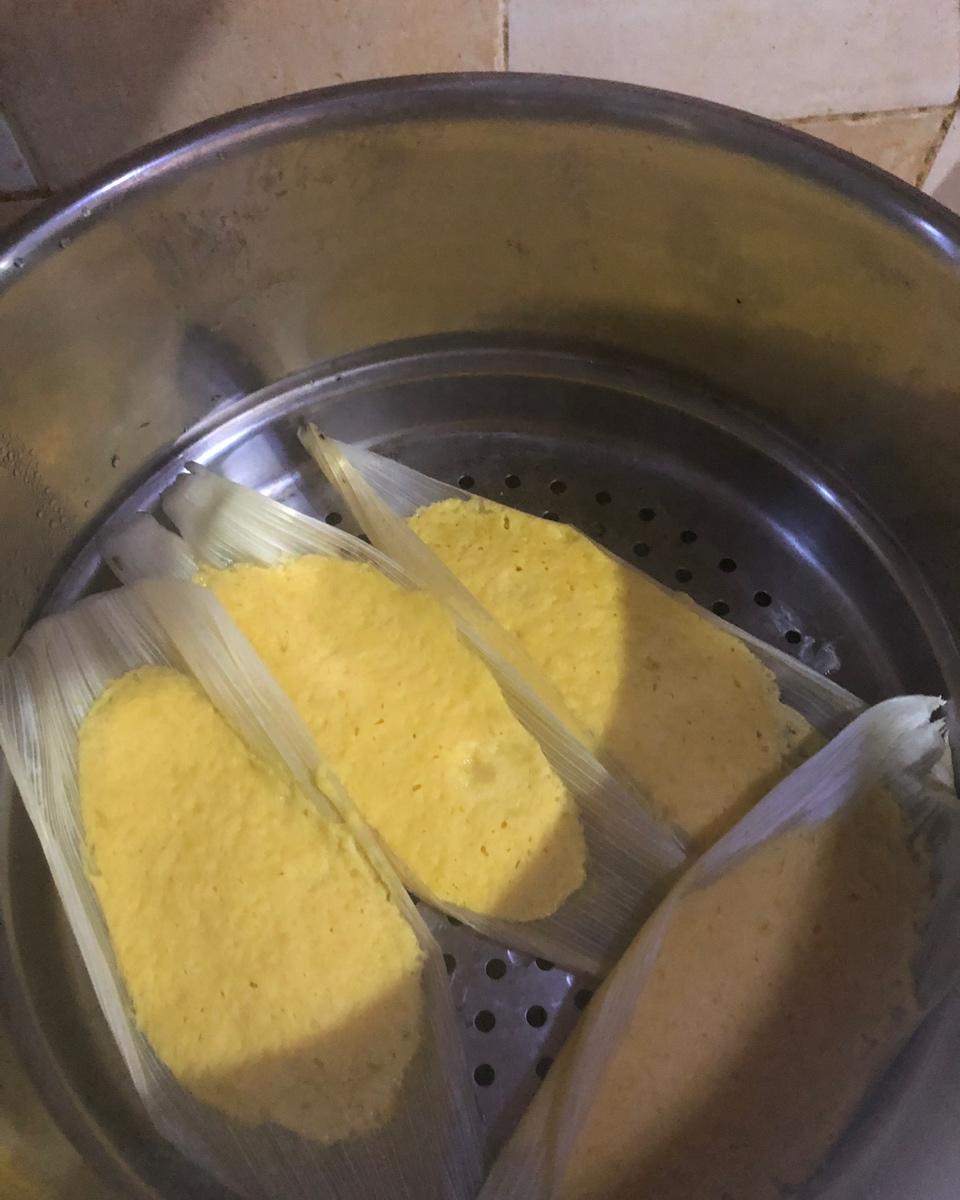 香甜的嫩玉米粑