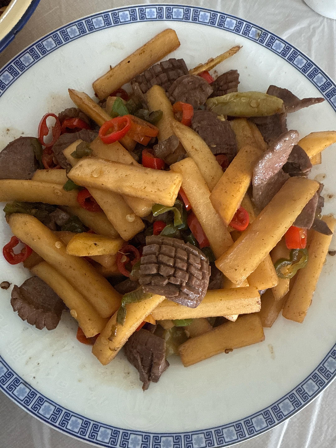 酸萝卜炒牛肉