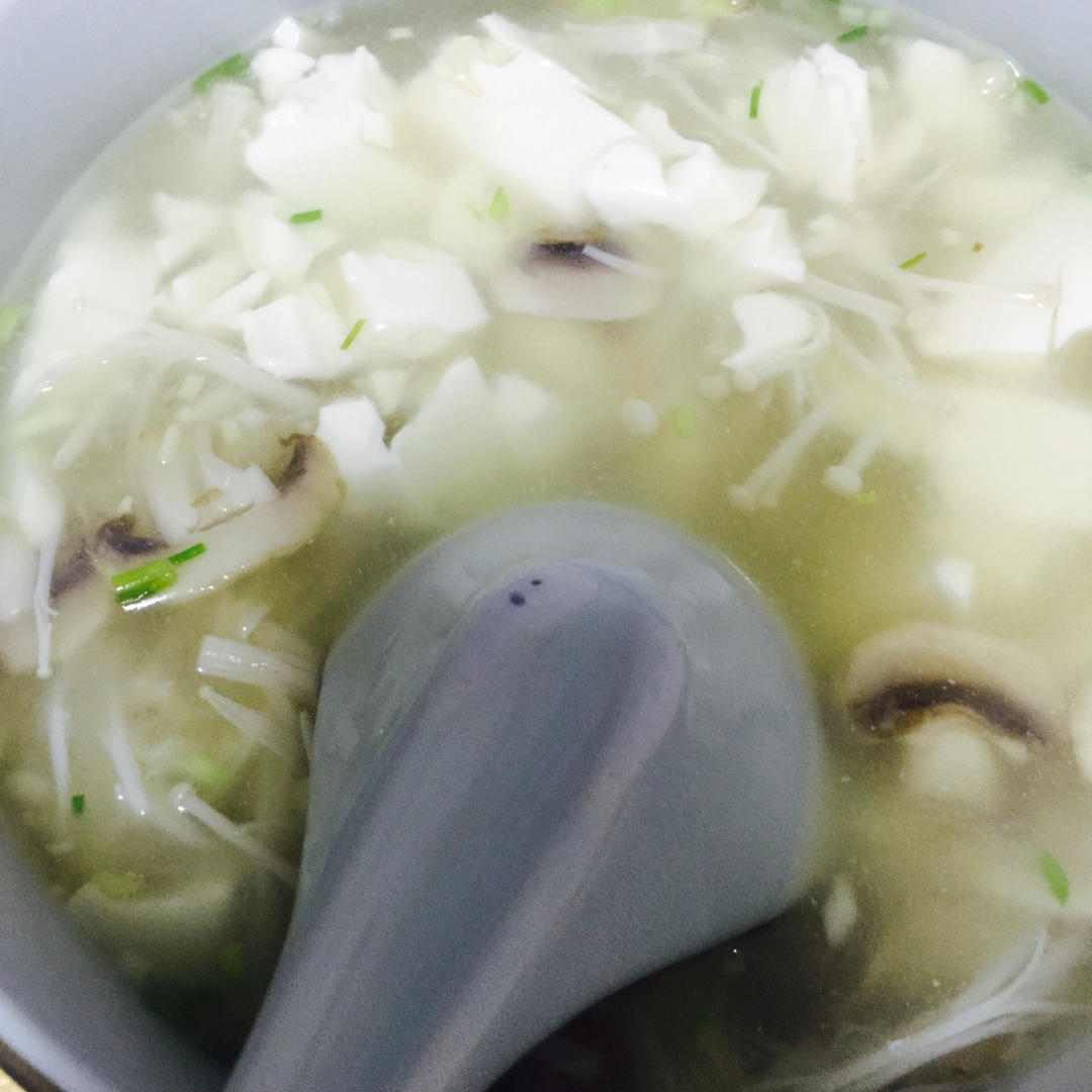豆腐菌菇海参汤