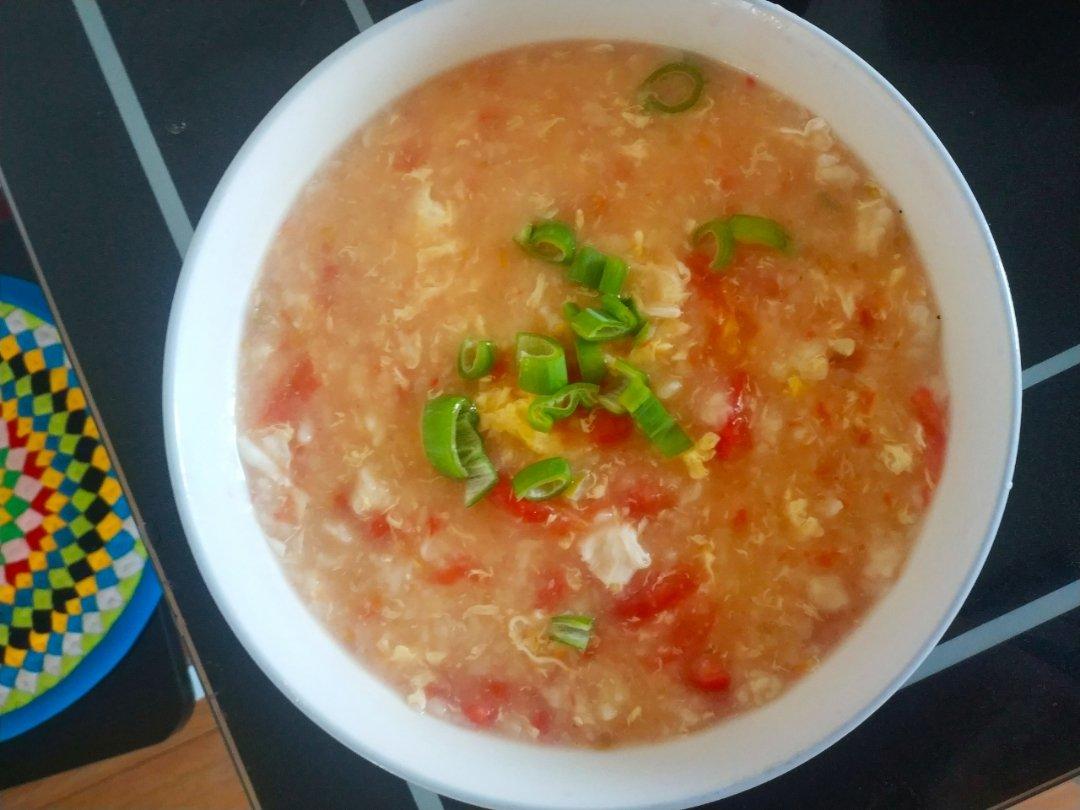 西红柿鸡蛋疙瘩汤