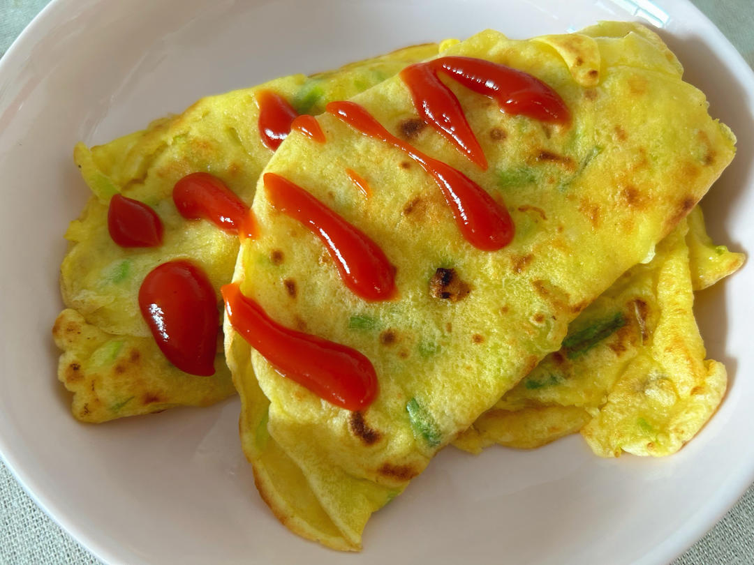 简单快手蔬菜鸡蛋煎饼