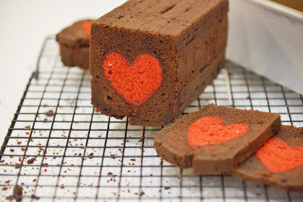 巧克力爱心磅蛋糕