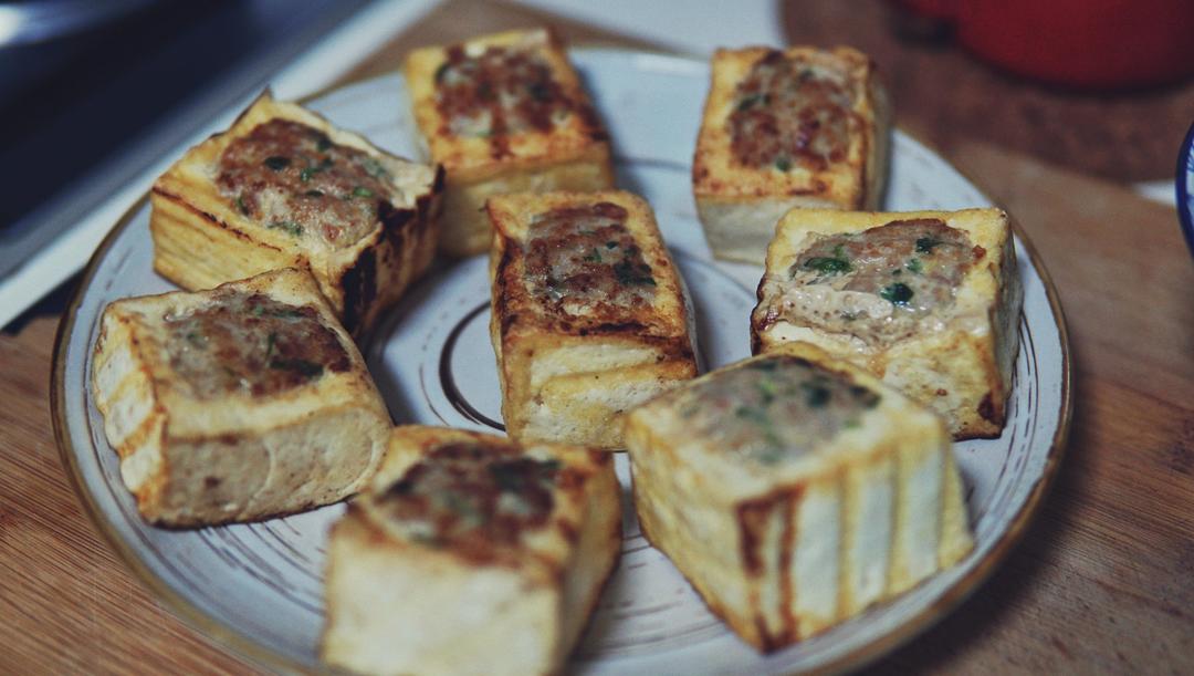 香煎酿豆腐【传统客家菜 】