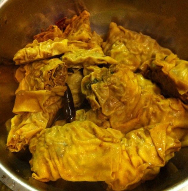 红烧腐皮包肉