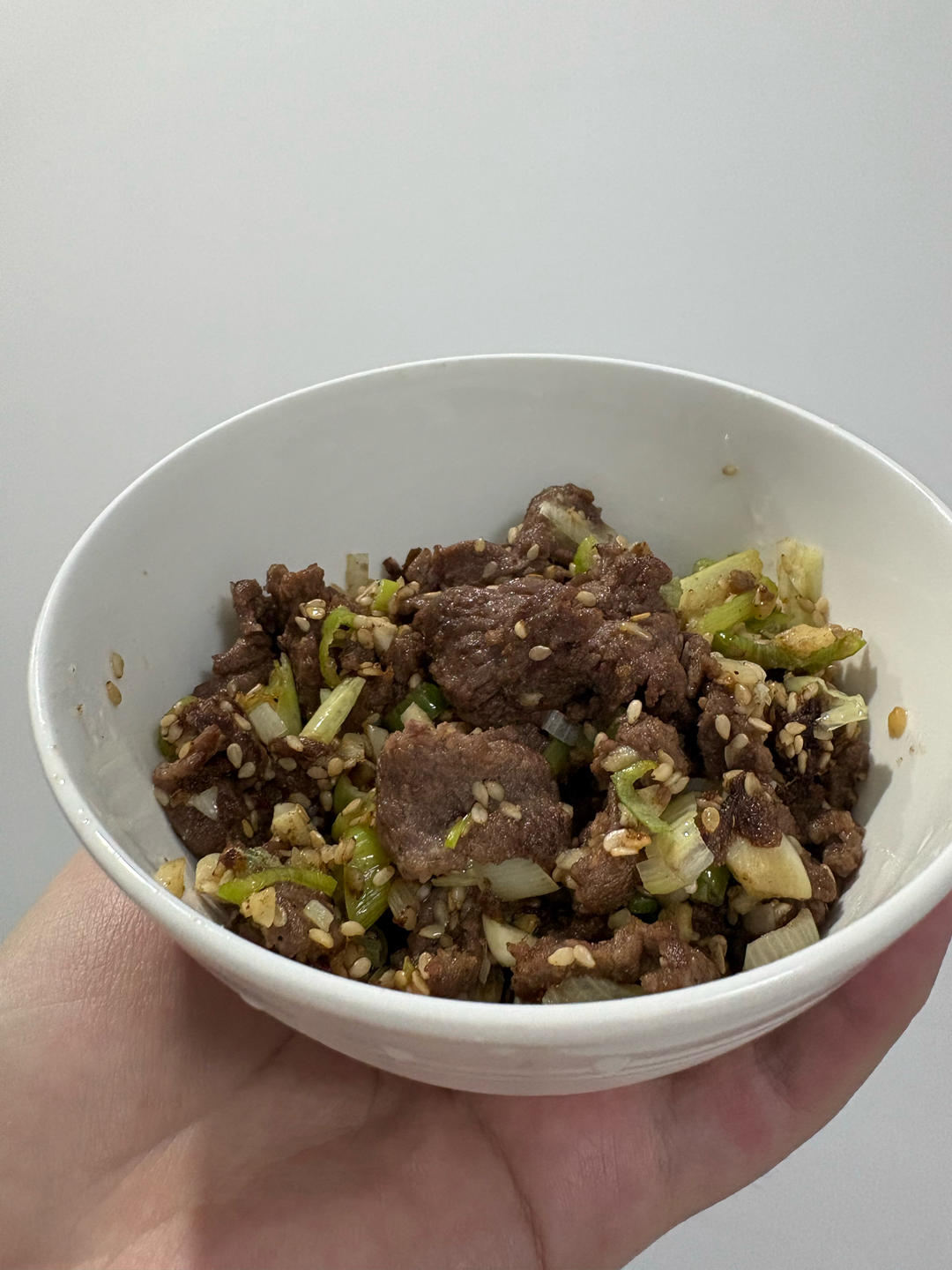 ✅挑战365天晚餐不重样第129天:盐葱牛肉饭‼️