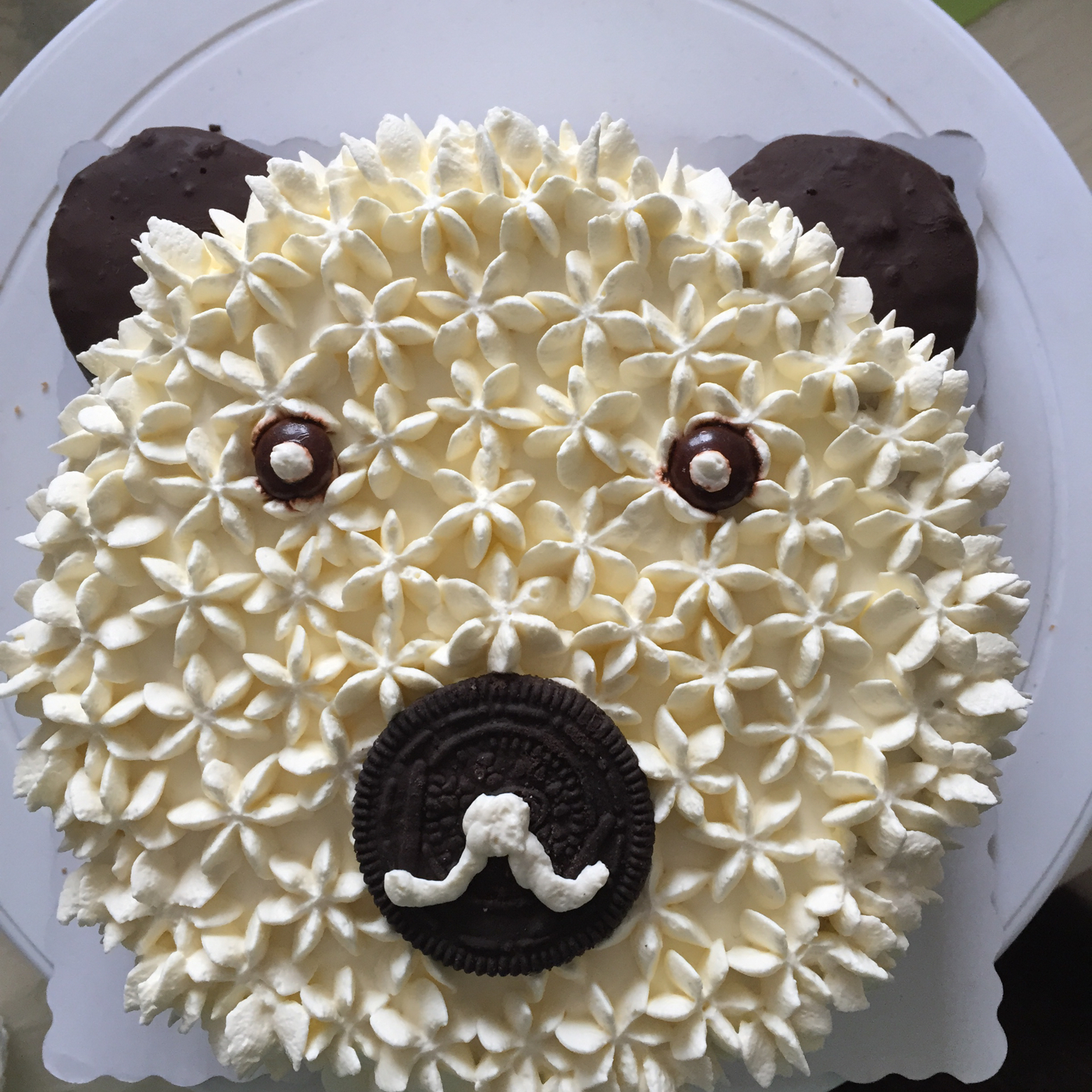 流年丶-2做的小熊生日蛋糕