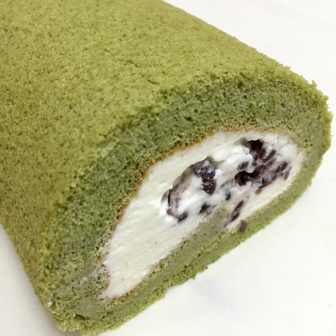 抹茶红豆蛋糕卷