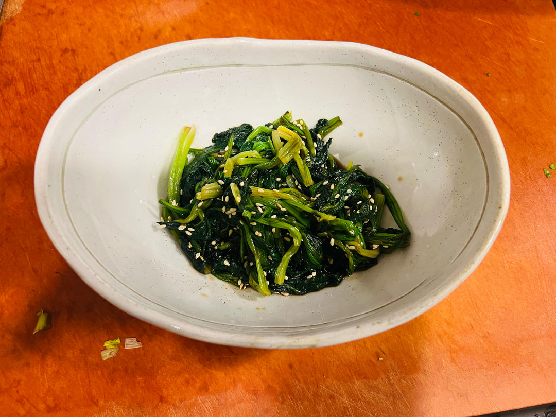 日式凉拌菠菜的做法