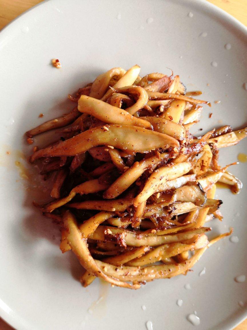 干煸手撕杏鲍菇