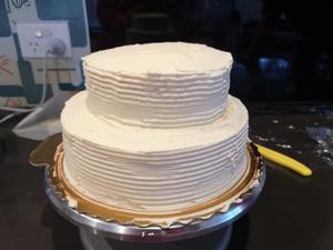 双层美味轻乳酪生日蛋糕（6寸＋8寸）的做法 步骤19