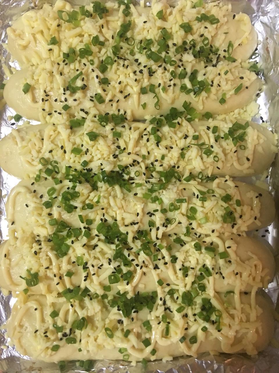 香葱芝士面包条