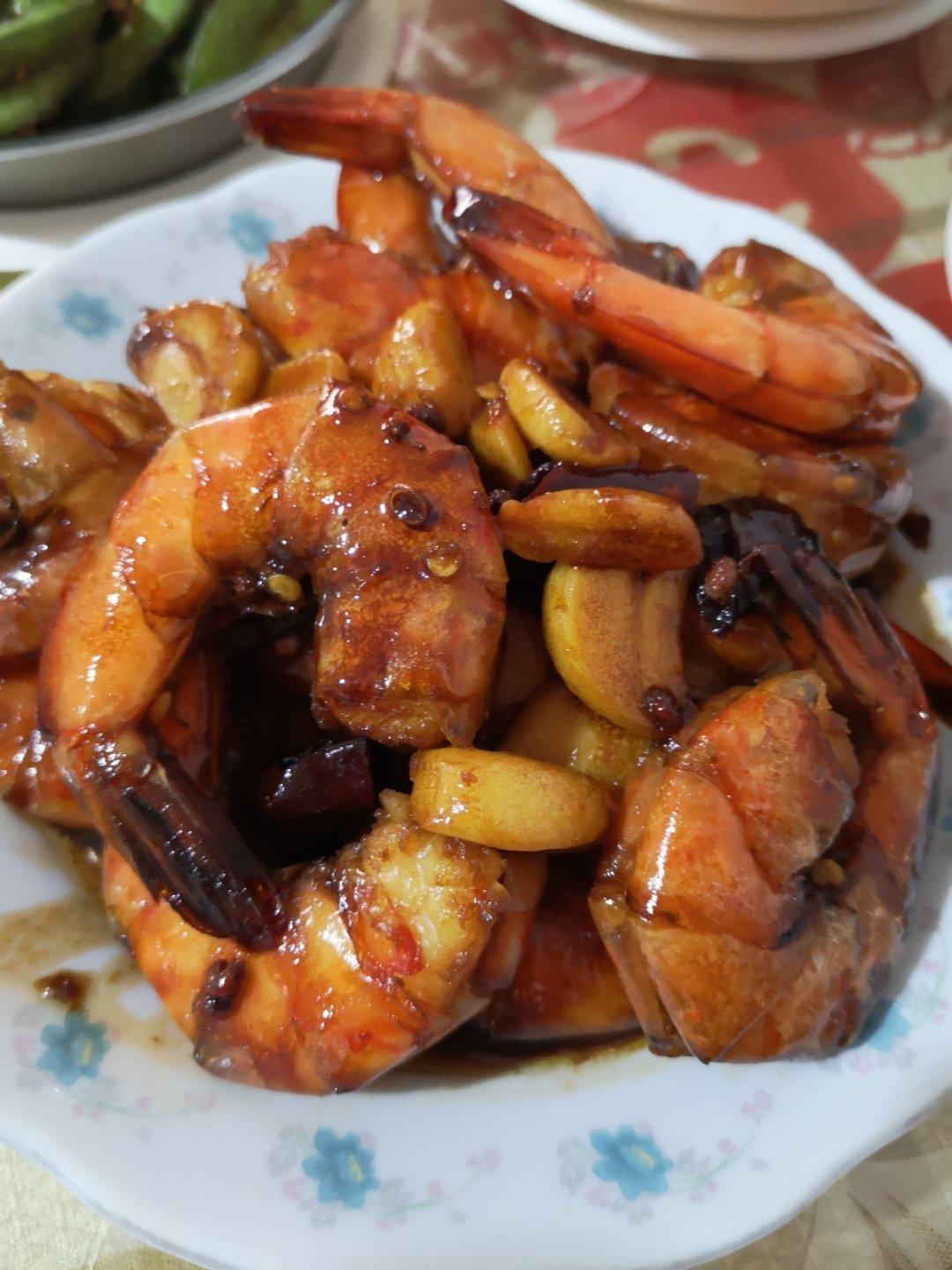 十分钟做好吃的红烧大虾