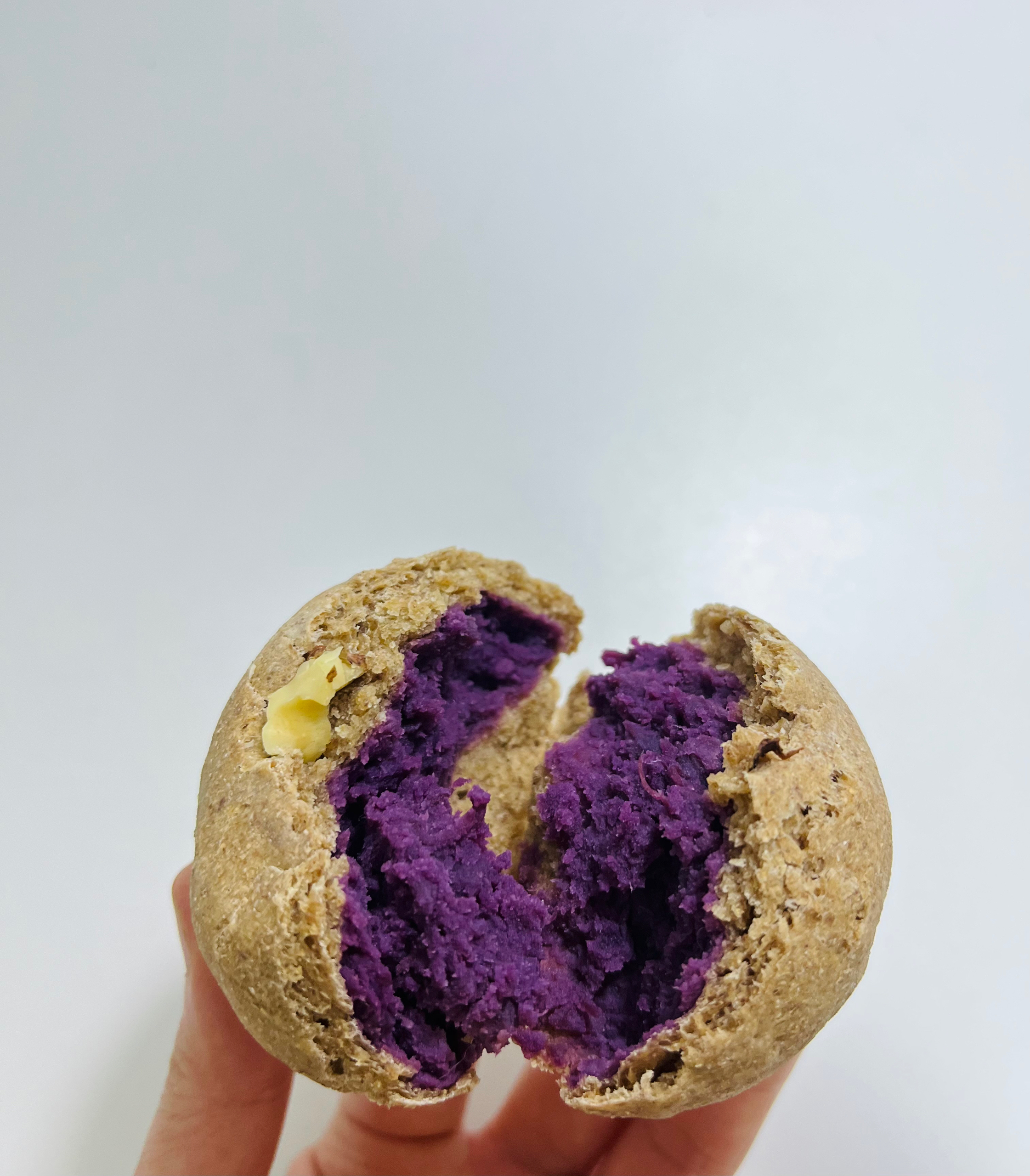 减脂无油全麦紫薯面包🥯饱腹感巨强的做法