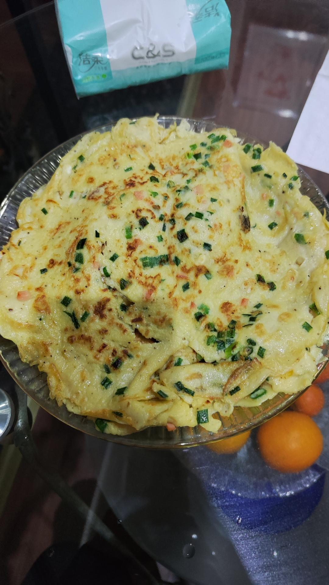 简单又营养的葱花鸡蛋饼