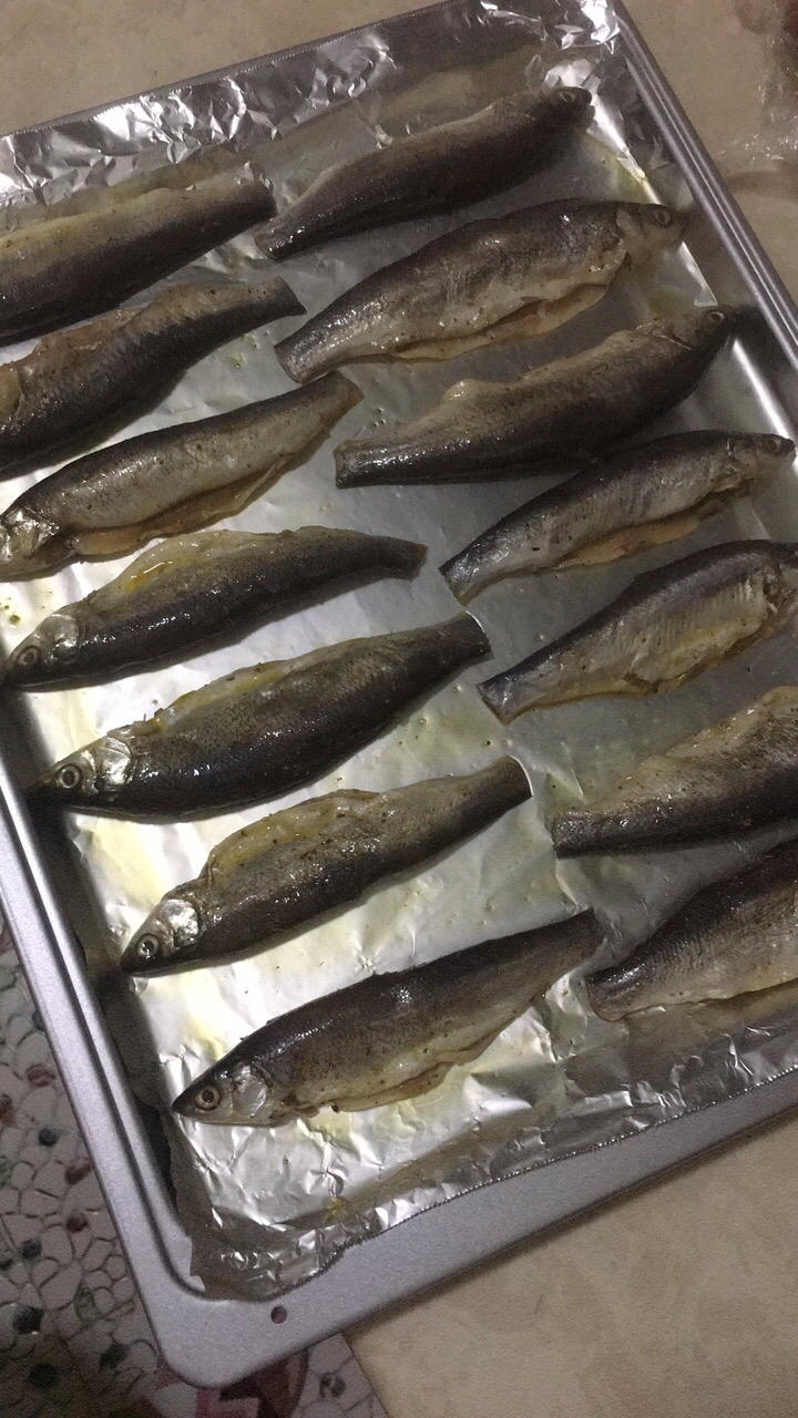 烤箱烤小鱼干
