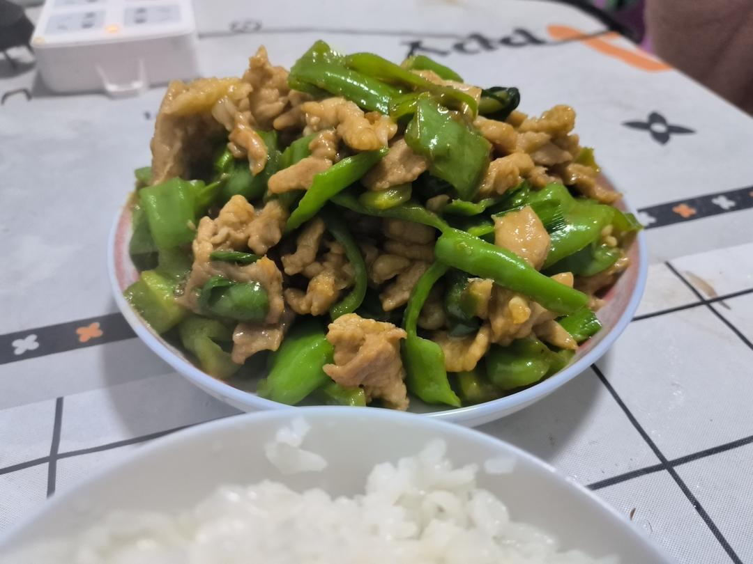 ‼️好吃到舔盘的青椒肉丝盖浇饭