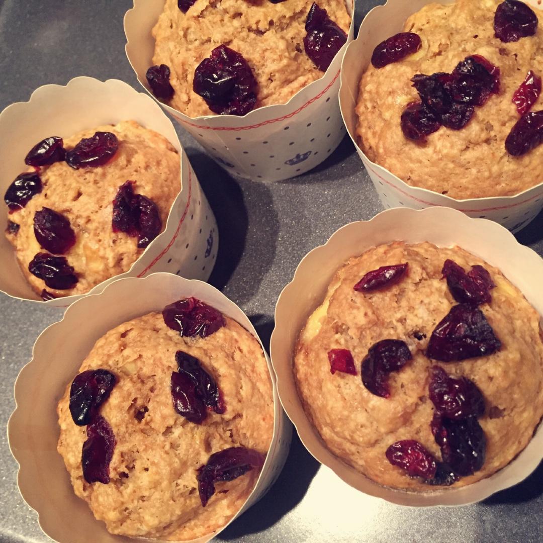 红糖全麦香蕉马芬