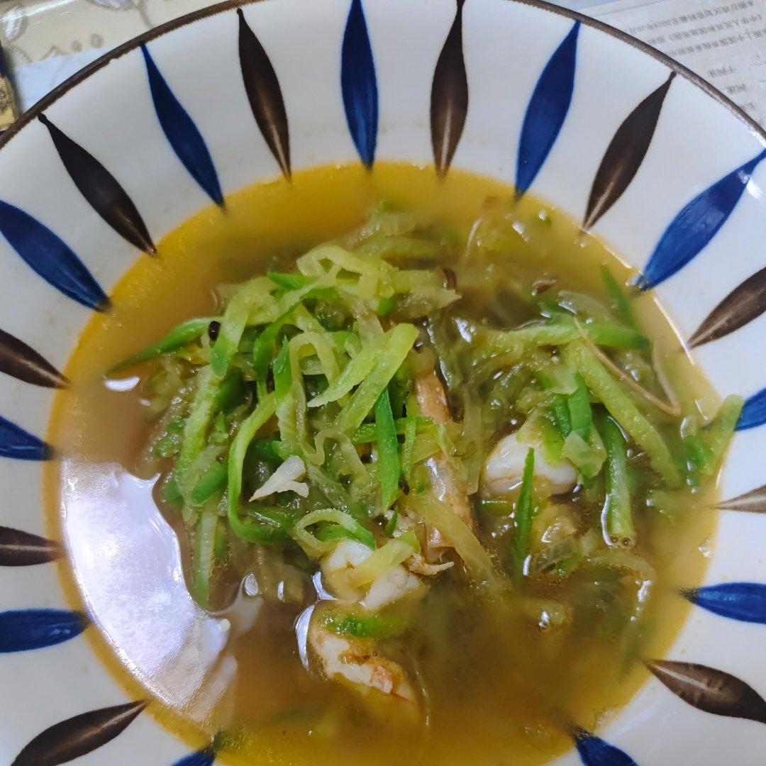 萝卜丝鲜虾汤