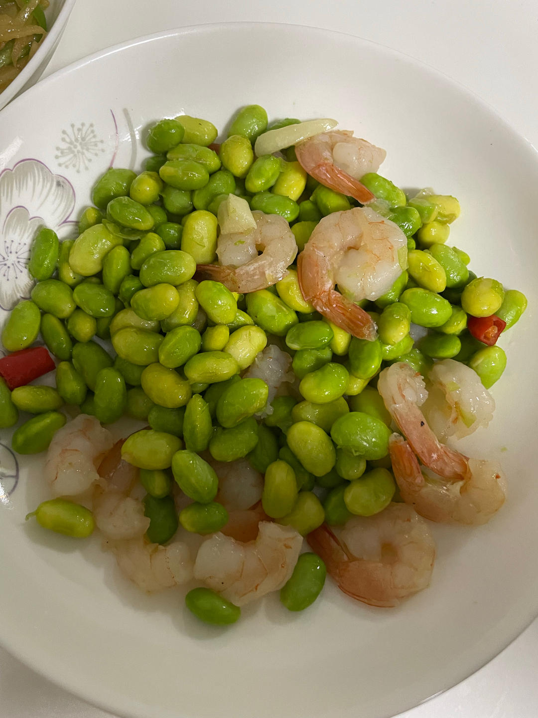 清炒毛豆虾仁