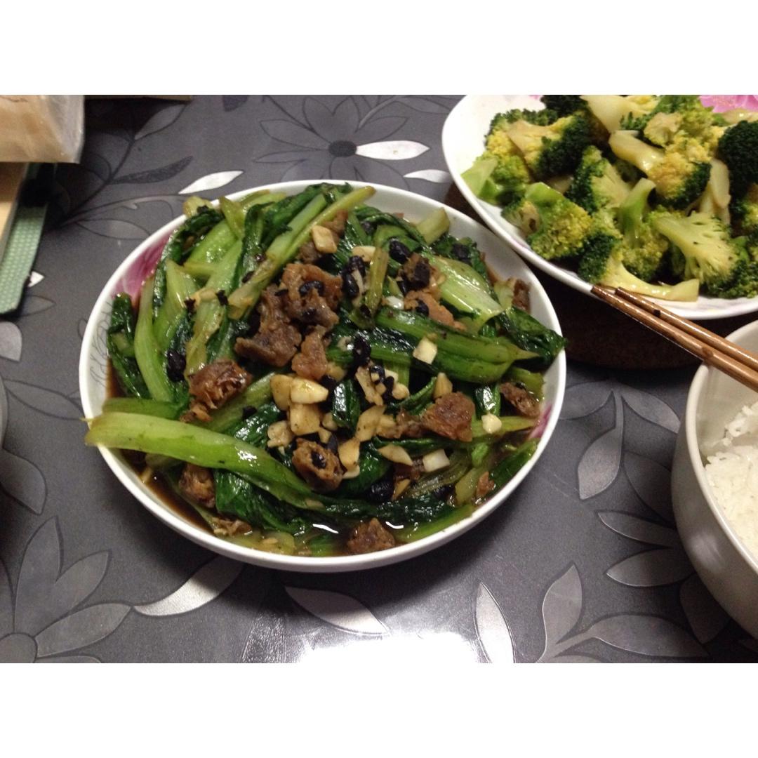 豆豉鲮鱼油麦菜