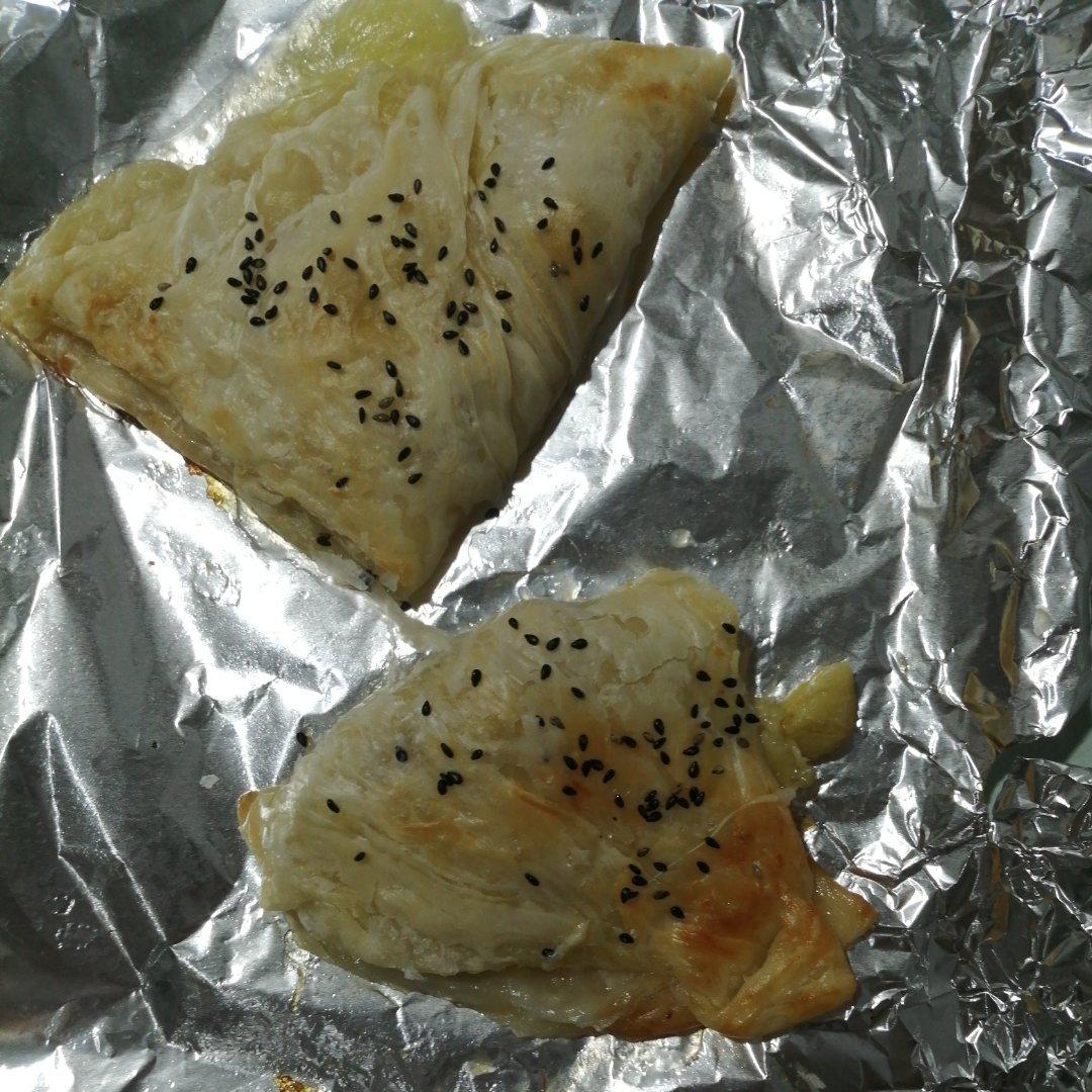 香蕉芝士派（手抓饼版）