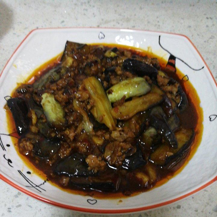红烧肉沫茄子