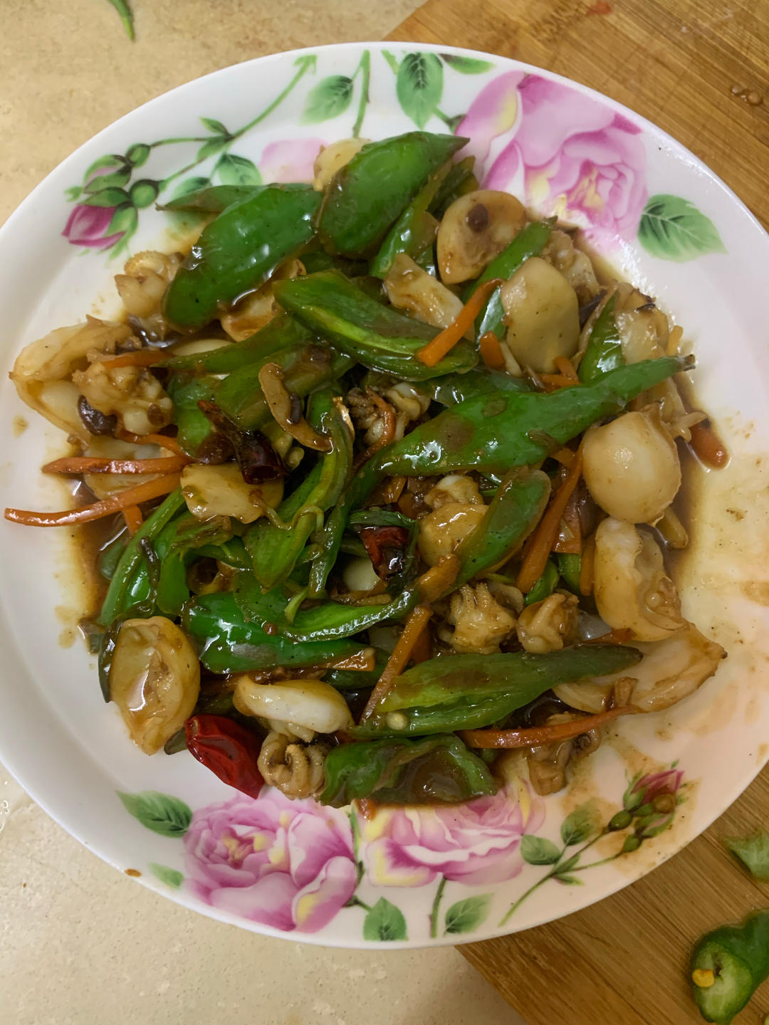 家常快手菜  酱爆墨鱼仔（15分钟搞定）