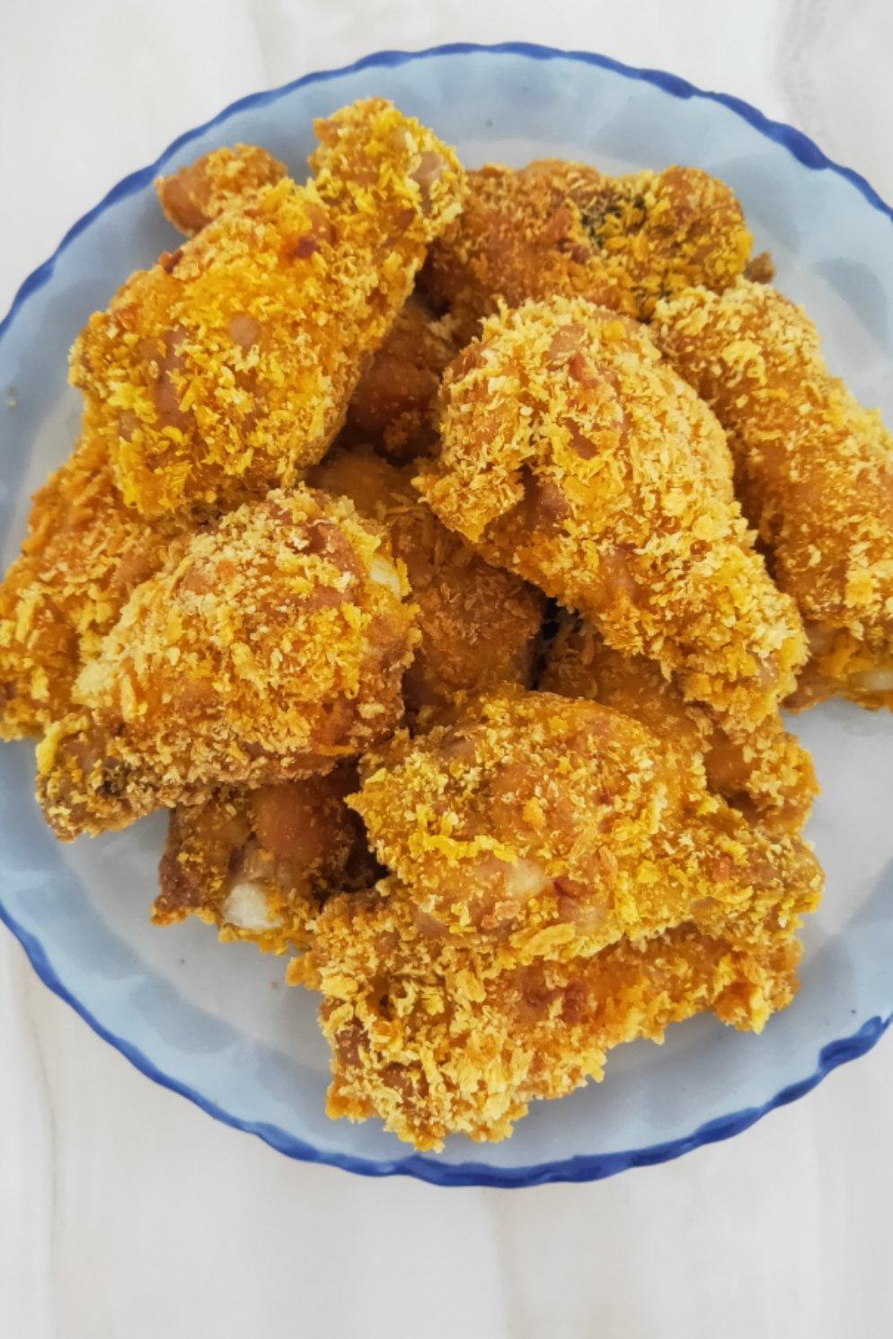 65559ary做的香酥炸鸡腿肉低脂无油烤箱版
