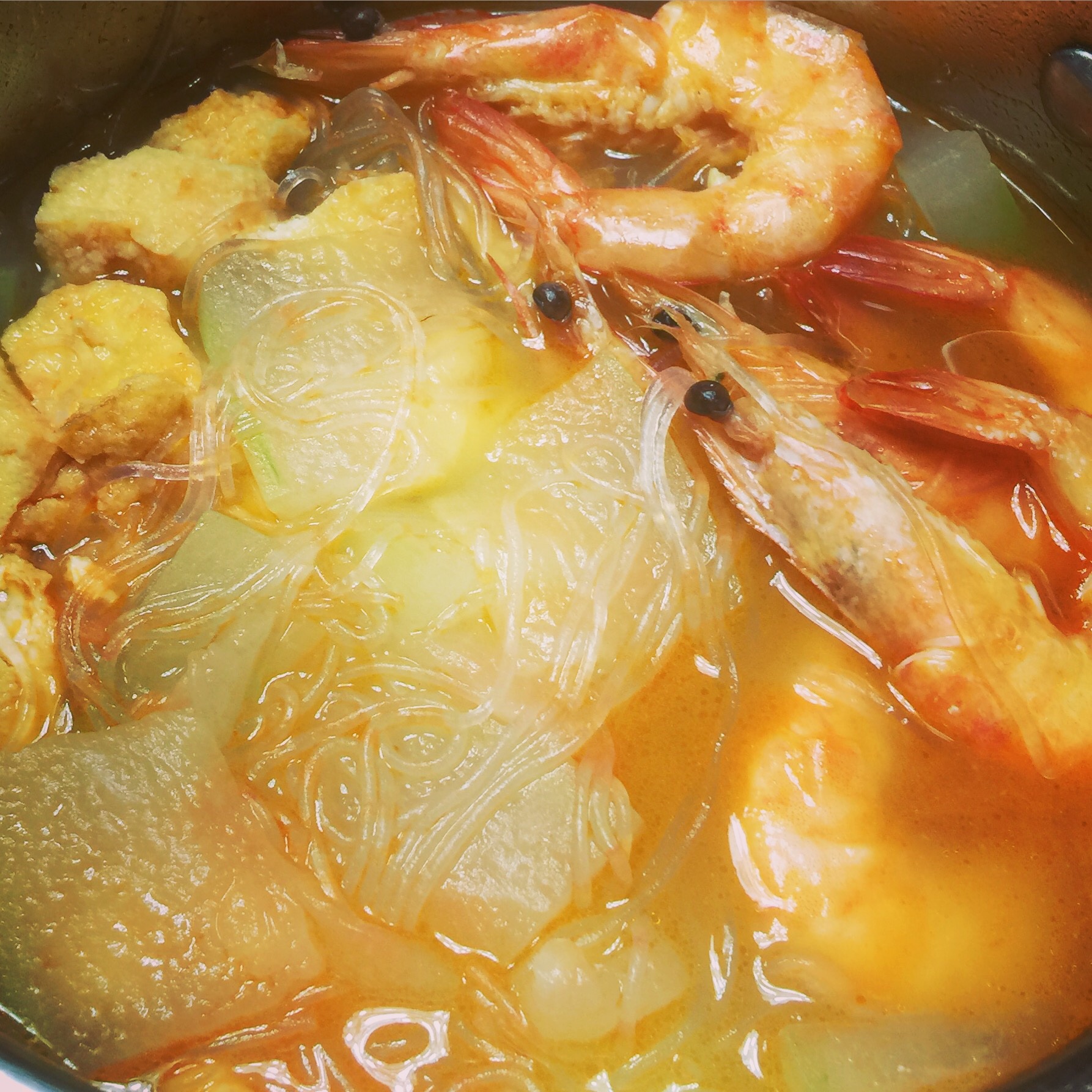 虾仁冬瓜粉丝汤