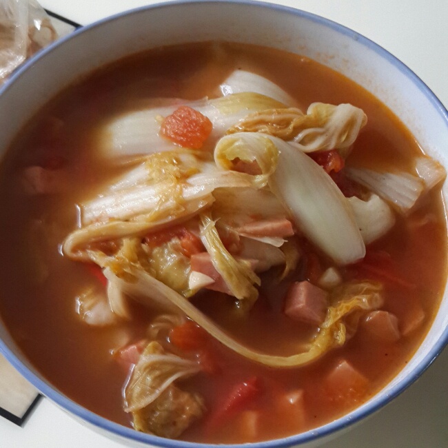 酸辣娃娃菜