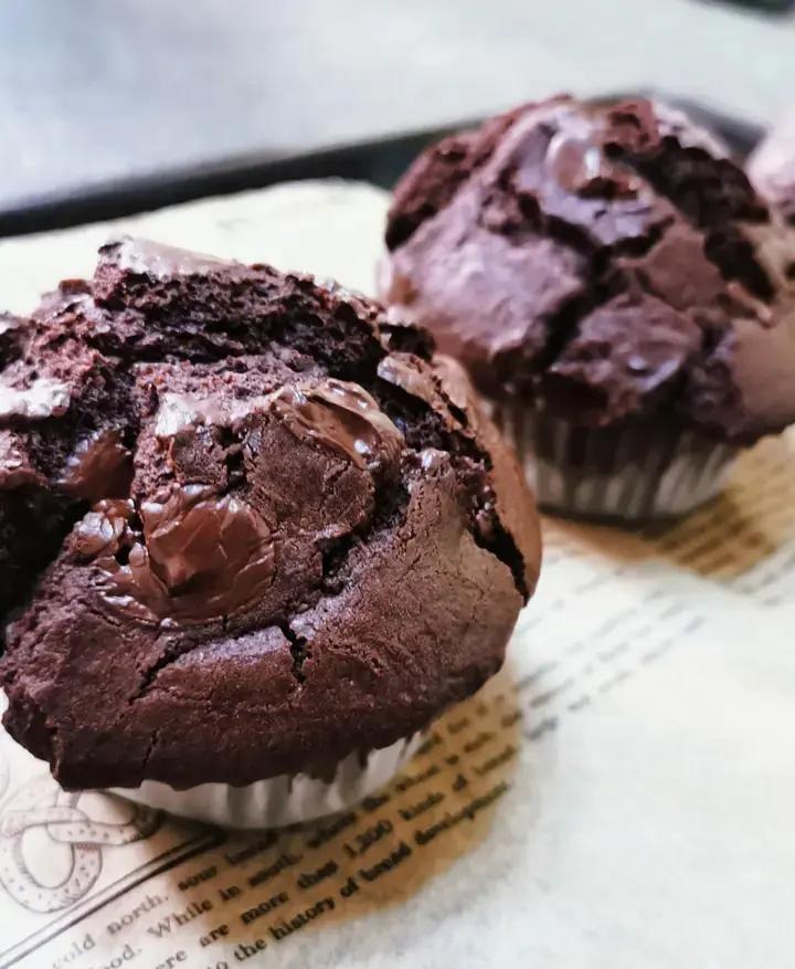 在家做巧克力蘑菇头麦芬蛋糕🍫