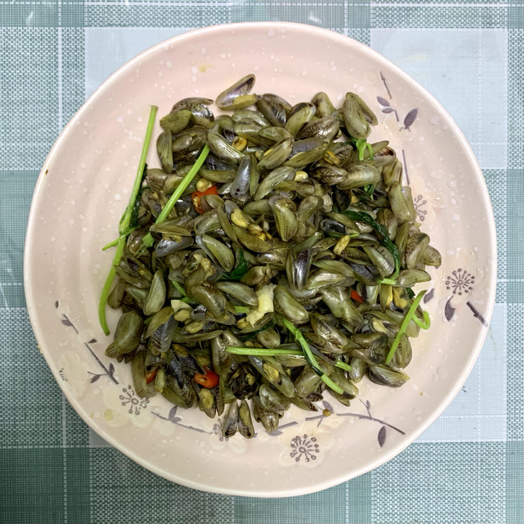 金不换（九层塔）炒海瓜子