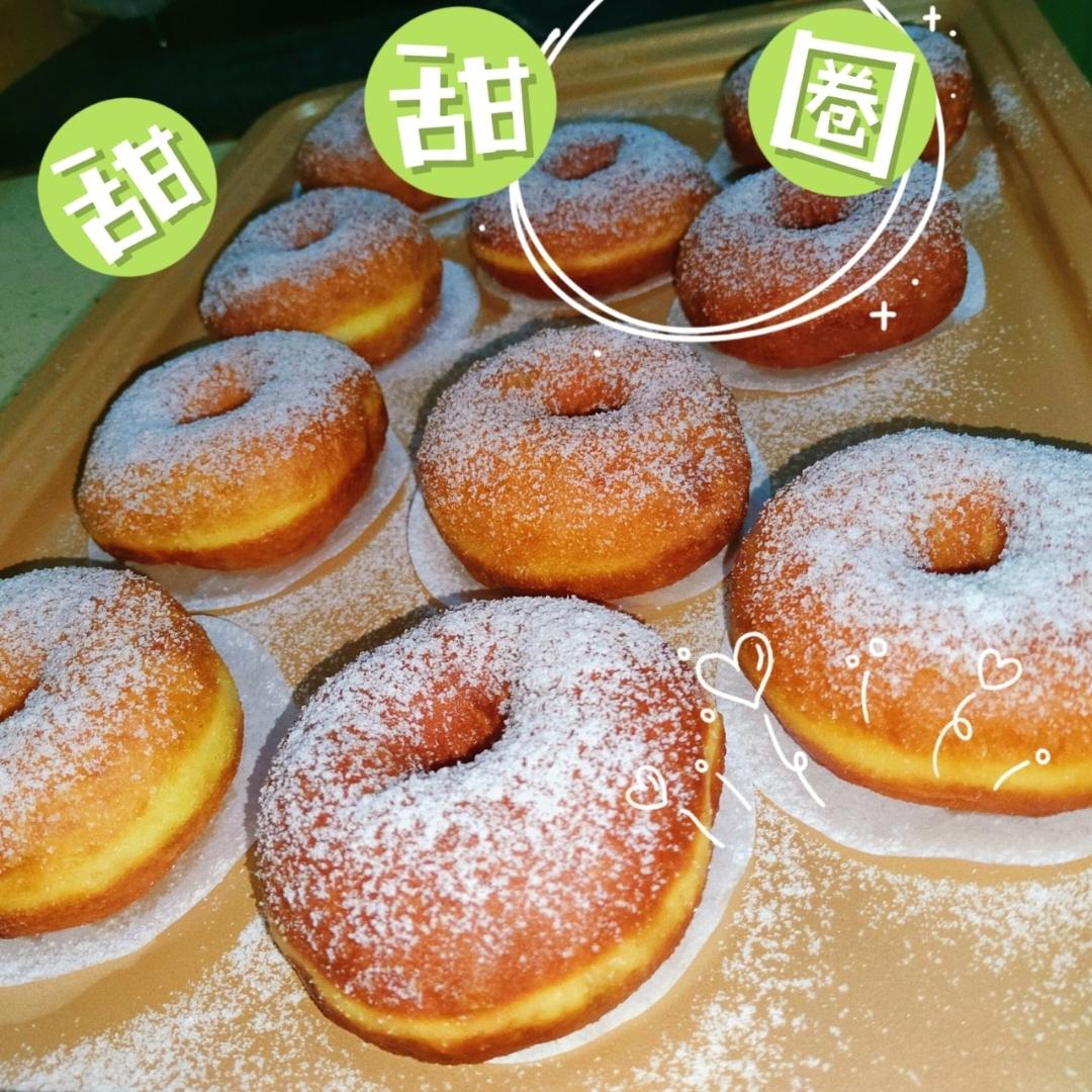 🍩超快手一小时低糖无需烤箱的甜甜圈（详细视频）