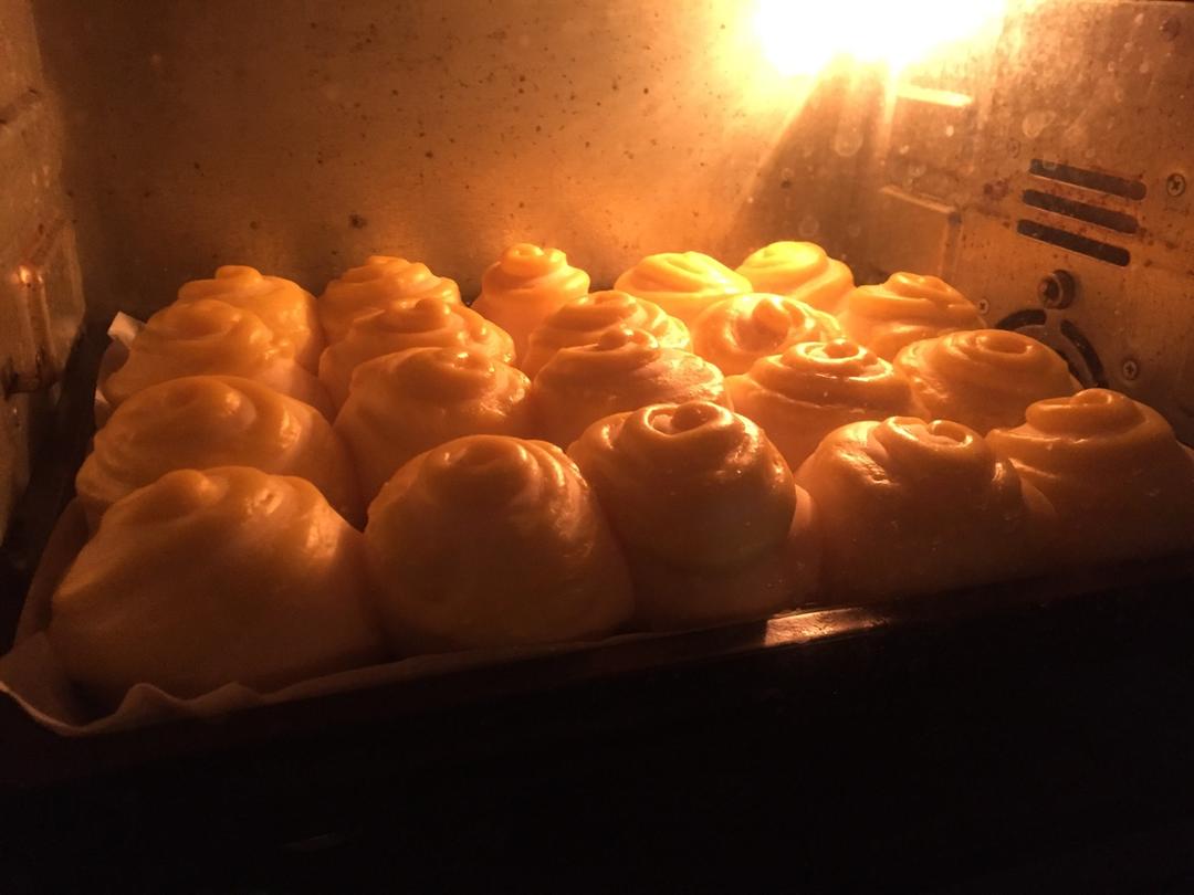 卡仕达酱小面包（一次性发酵）