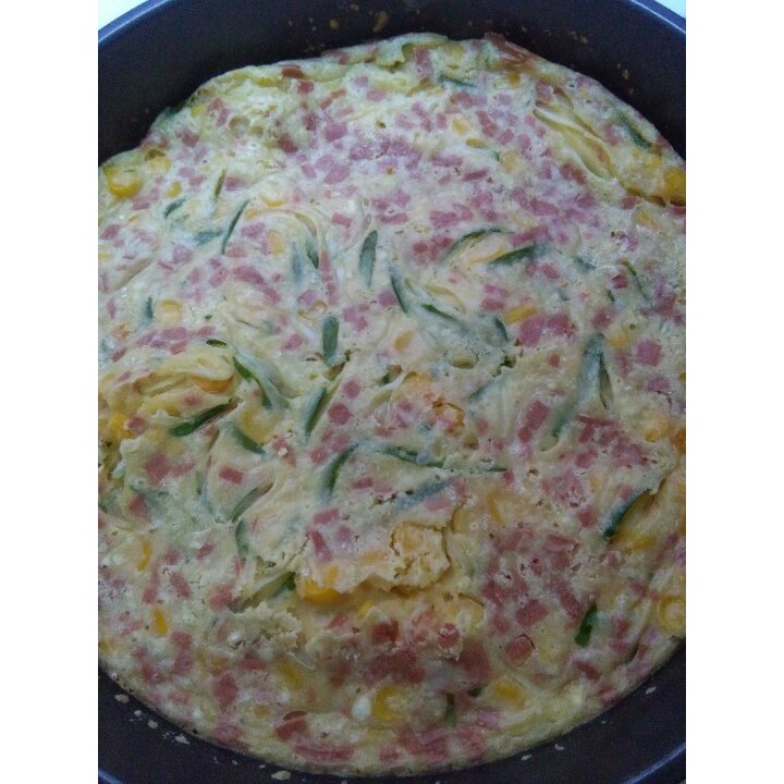 火腿肠葱花鸡蛋饼