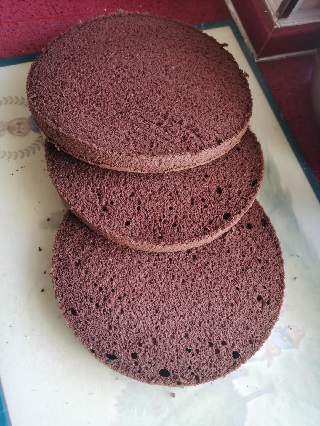 可可戚风蛋糕～8寸～百分百成功