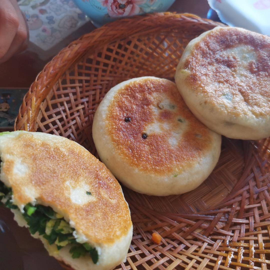 不用去早餐店的发面馅饼