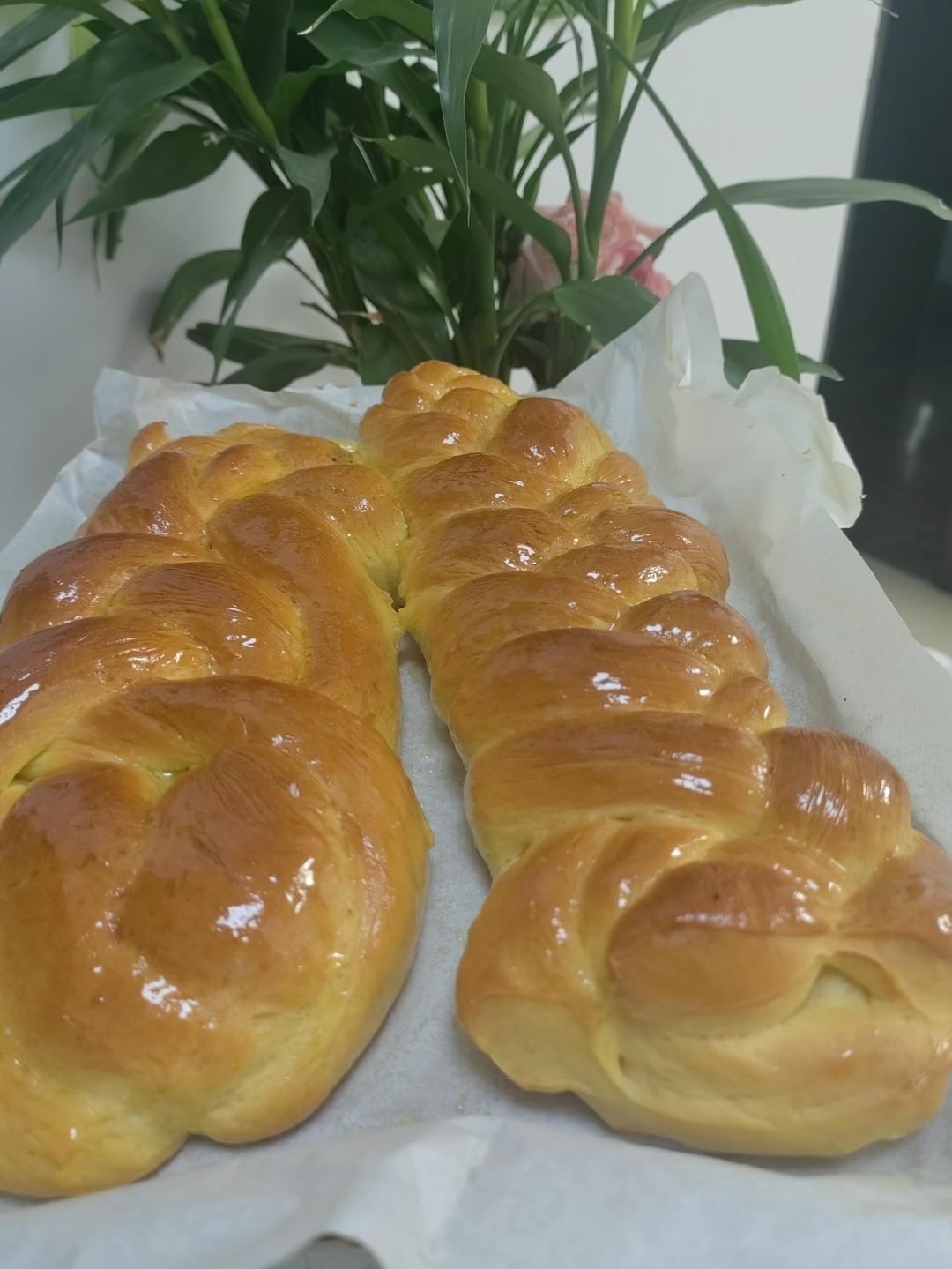汤种非传统哈拉辫子面包challah bread（含六股辫子面包编法）
