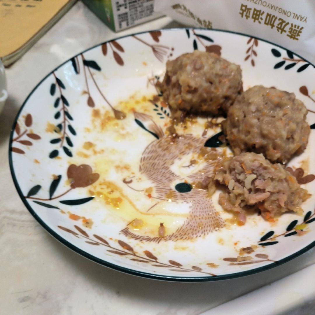 山药蒸肉丸