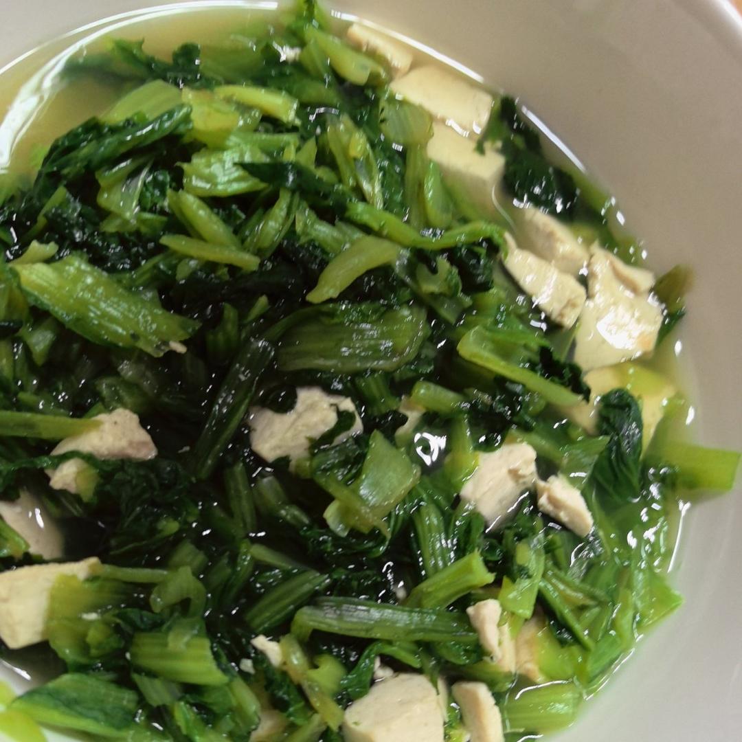 零基础小白都能轻松快手做的超清淡青菜豆腐汤
