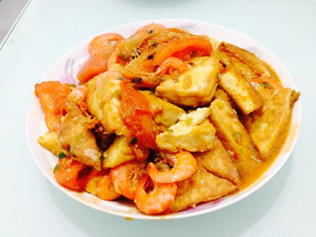 西红柿烧豆腐