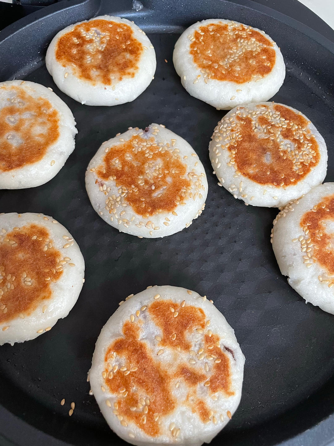 ㊙️东北糯米豆沙粘火勺 烫面法饼超级软 附虎口收拢法整形视频