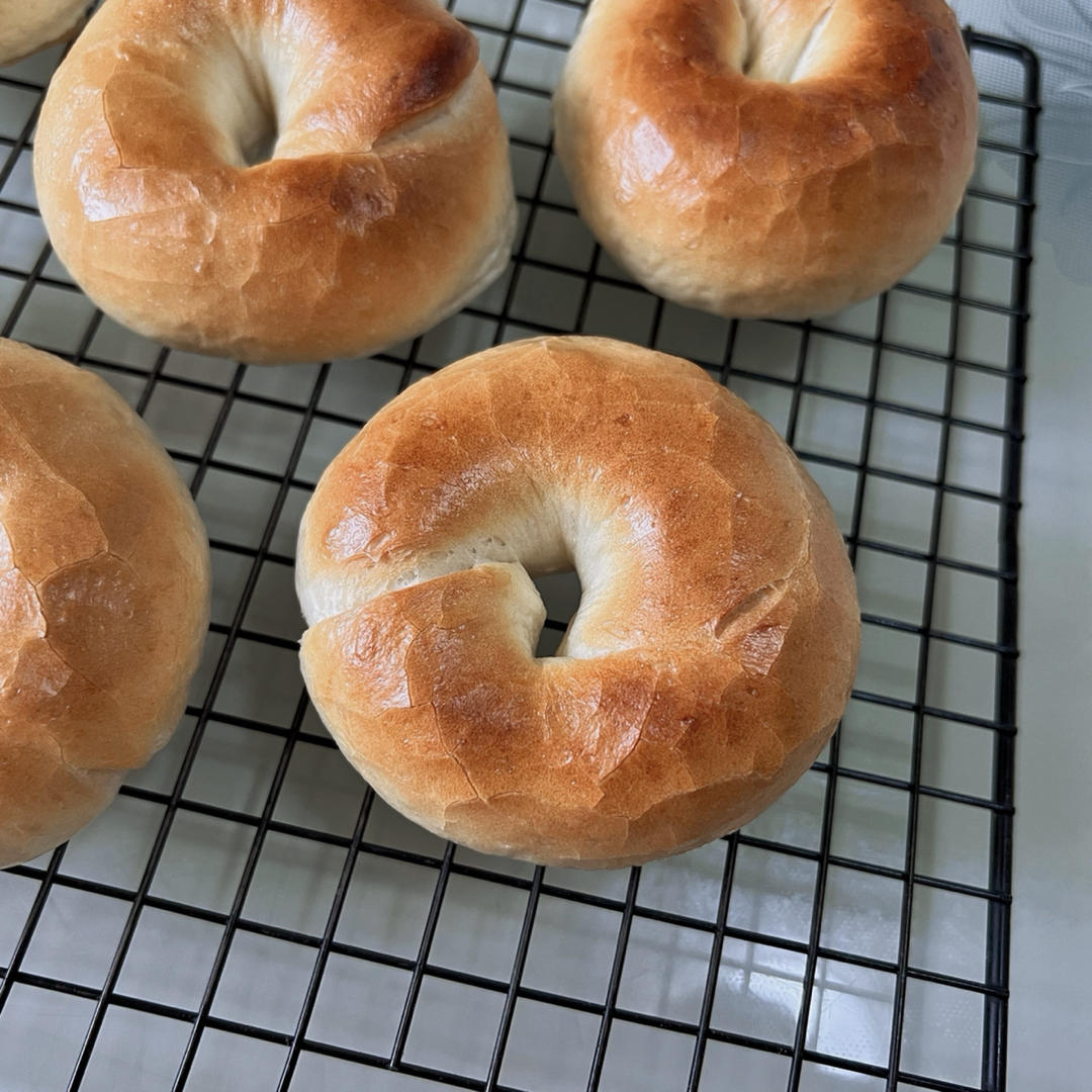 蜜桃乌龙全麦贝果【无油无糖】