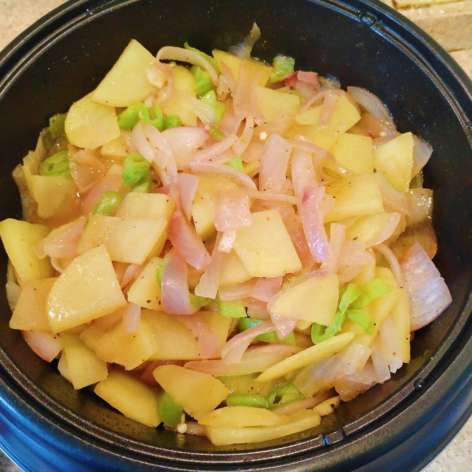 洋葱青椒炒土豆