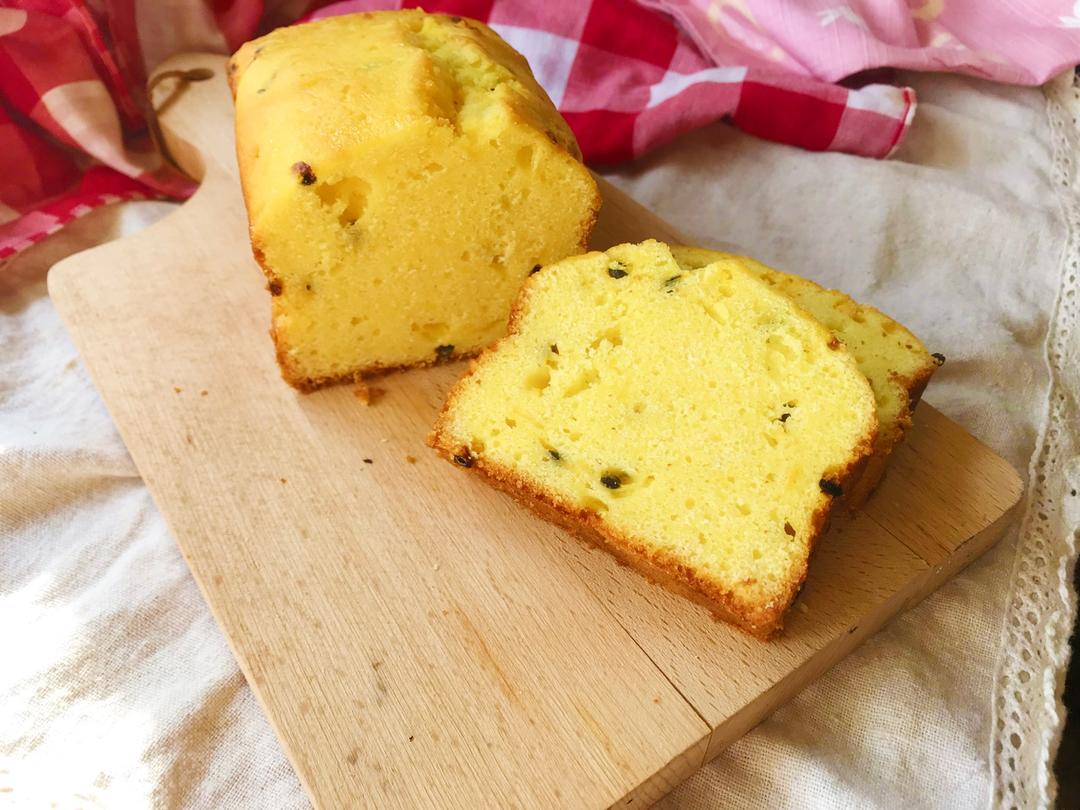 轻盈百香果磅蛋糕