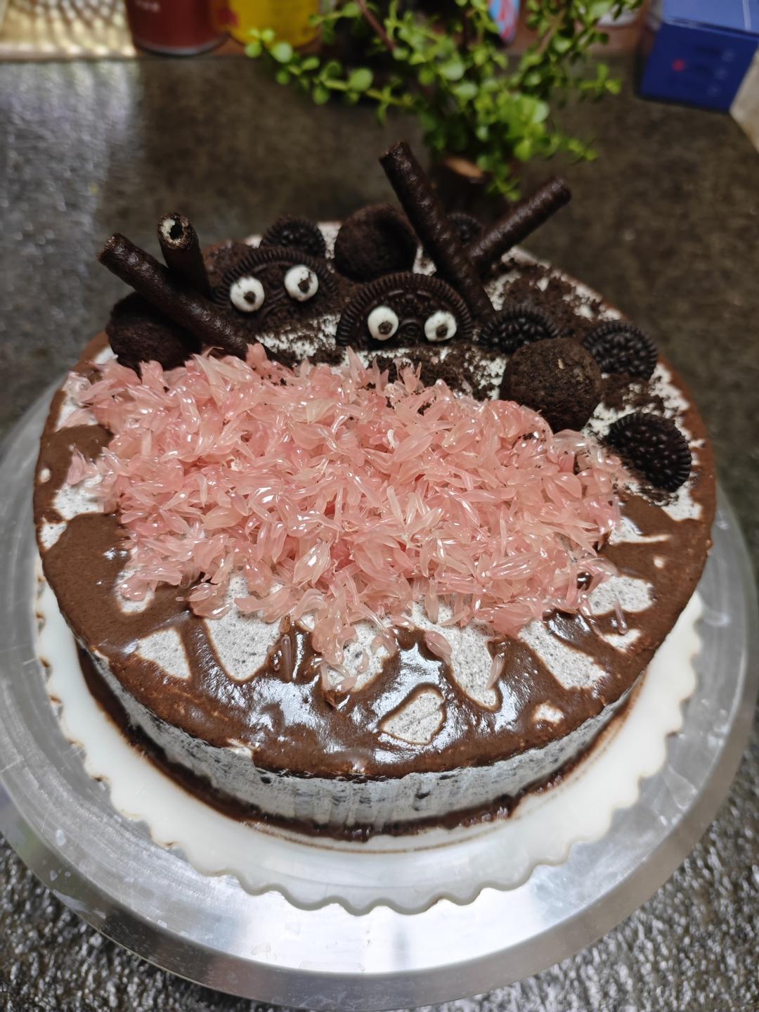 不用裱花的海盐奥利奥奶油蛋糕