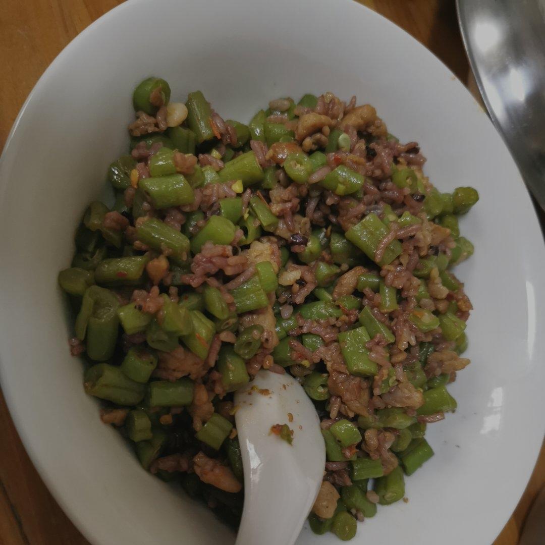 肉沫豆角下饭菜