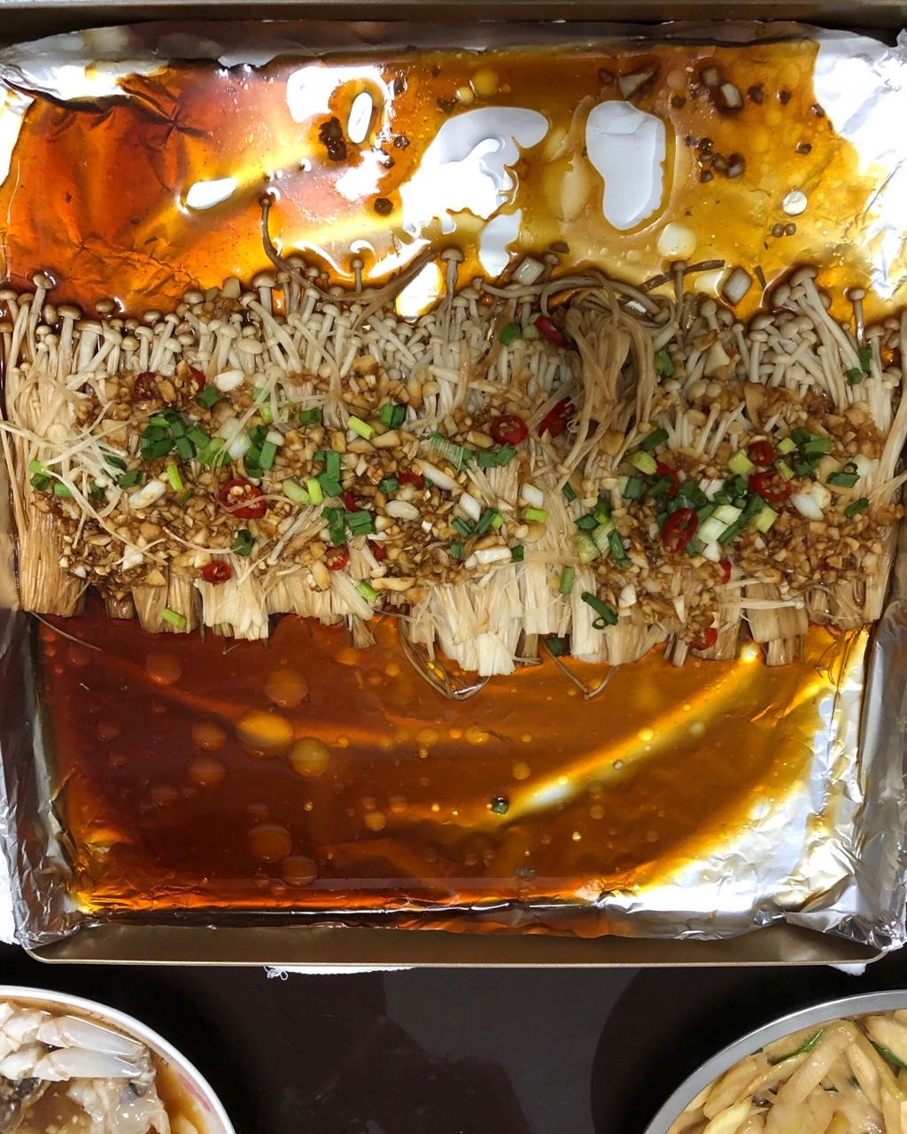 蒜蓉烤金针菇（烤箱版）