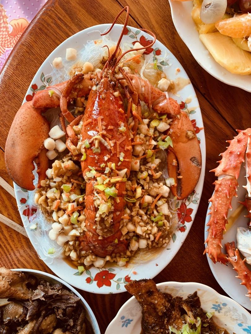 最美年夜饭—🧨红红火火过大年🦞蒜蓉粉丝蒸大龙虾🦞